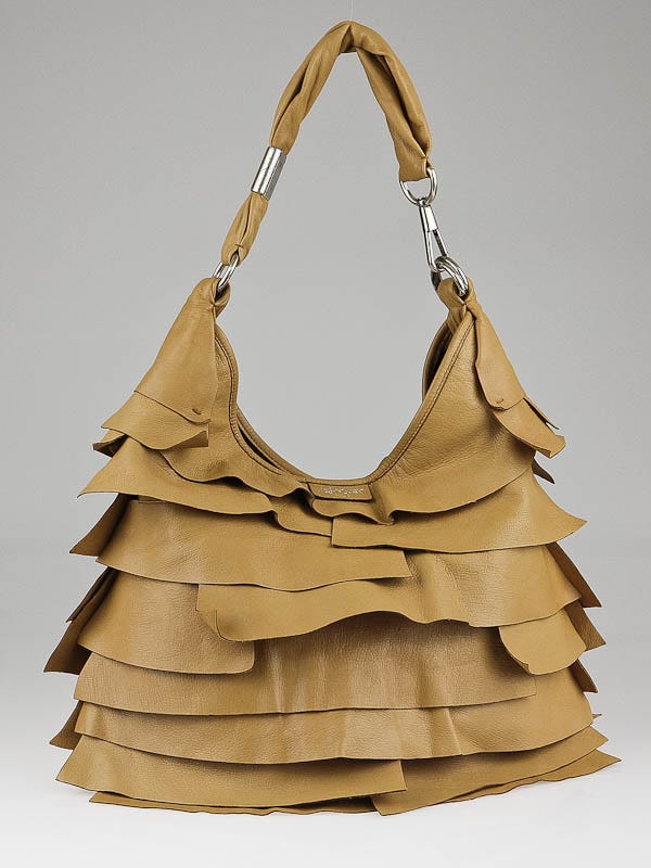 Yves Saint Laurent Tan Leather St. Tropez Bag