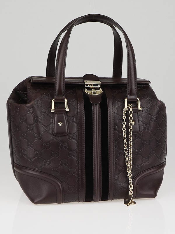 Gucci Brown Guccissima Leather Treasure Boston Bag