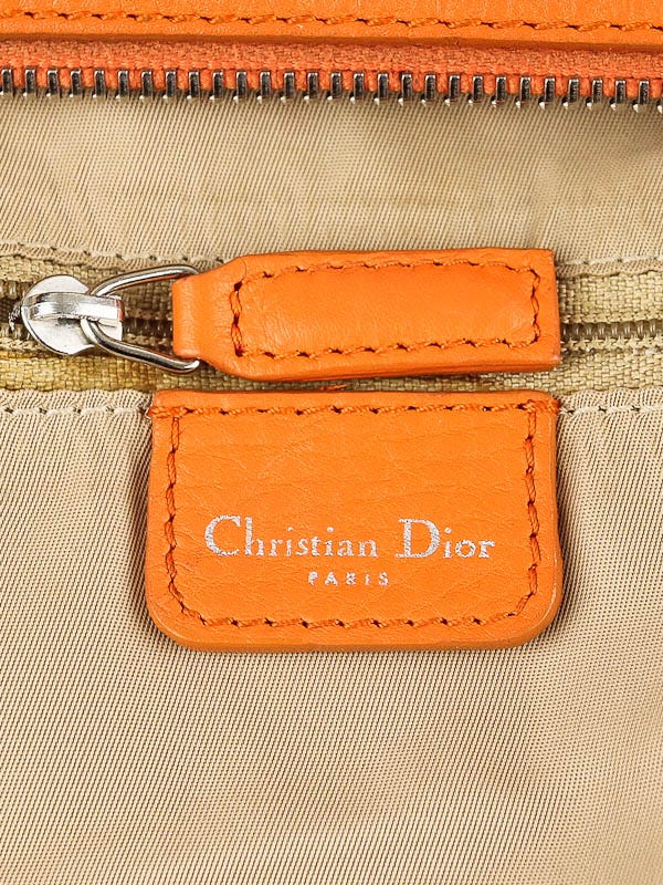 Christian Dior Blue Diorissimo Canvas Small Boston Bag - Yoogi's Closet