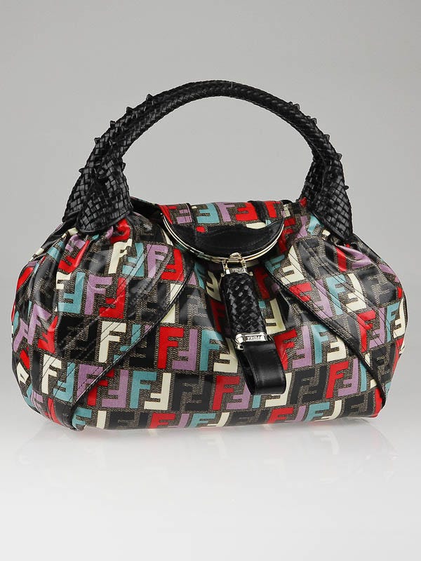 Fendi Multicolor Zucca Print Coated Canvas Spy Bag - 8BR511