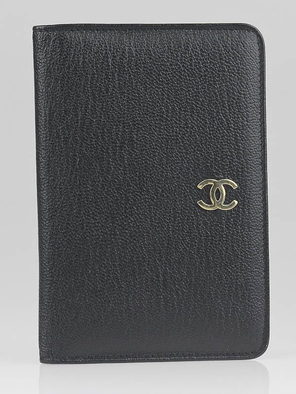 Chanel Black Leather CC Card Holder Wallet