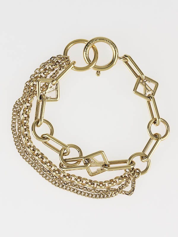 Louis Vuitton Goldtone Las Vegas Chain Bracelet