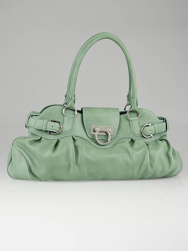 Salvatore Ferragamo Laguna Nappa Leather Marisa Satchel Bag