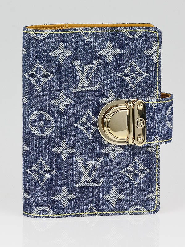 Louis Vuitton Blue Denim Monogram Denim Agenda