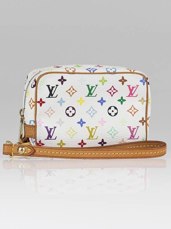 Louis Vuitton White Monogram Multicolore Canvas Wapity Case