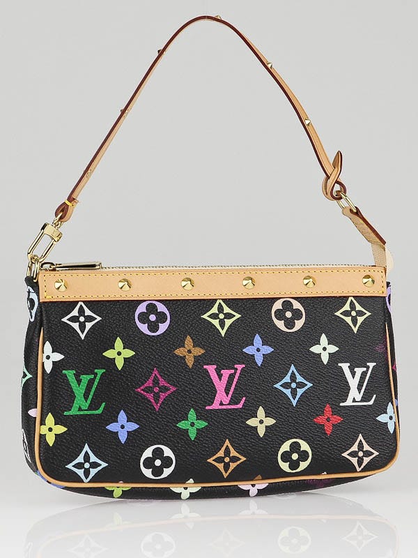 Louis Vuitton Black Multicolore Monogram Canvas Accessories Pochette Bag