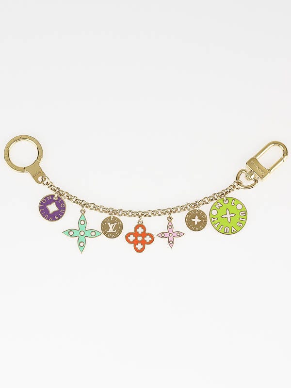 Louis Vuitton Multi Color Monogam Perforated Key Ring and Bag Charm