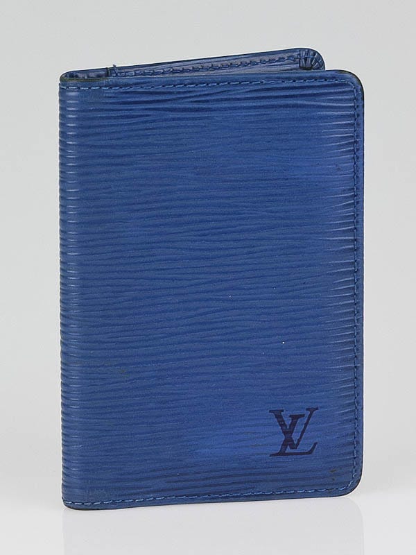 Louis Vuitton Blue Epi Leather Cosmetic Pouch at Jill's Consignment