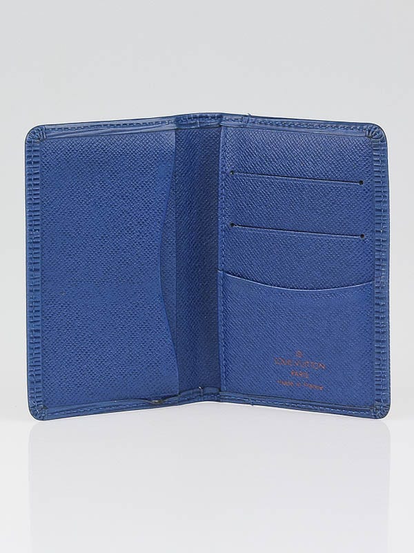 Louis Vuitton 19LK0110 Blue EPI Toledo Trifold Compact Elise Wallet