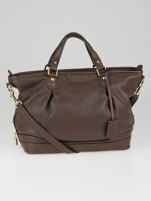 Louis Vuitton Gris Pearl Monogram Mahina Leather Stellar PM Bag