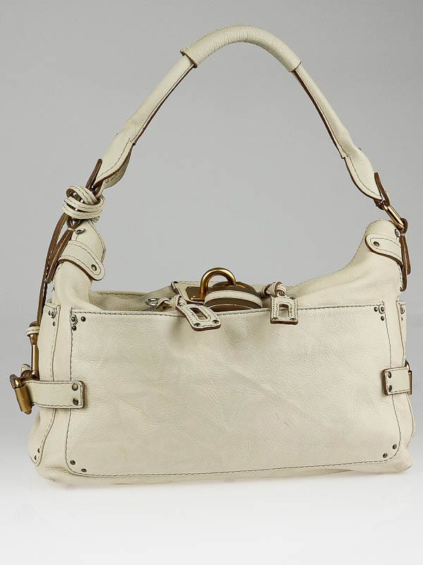 Chloe Ivory Leather Paddington Large Hobo Bag | Yoogi's Closet
