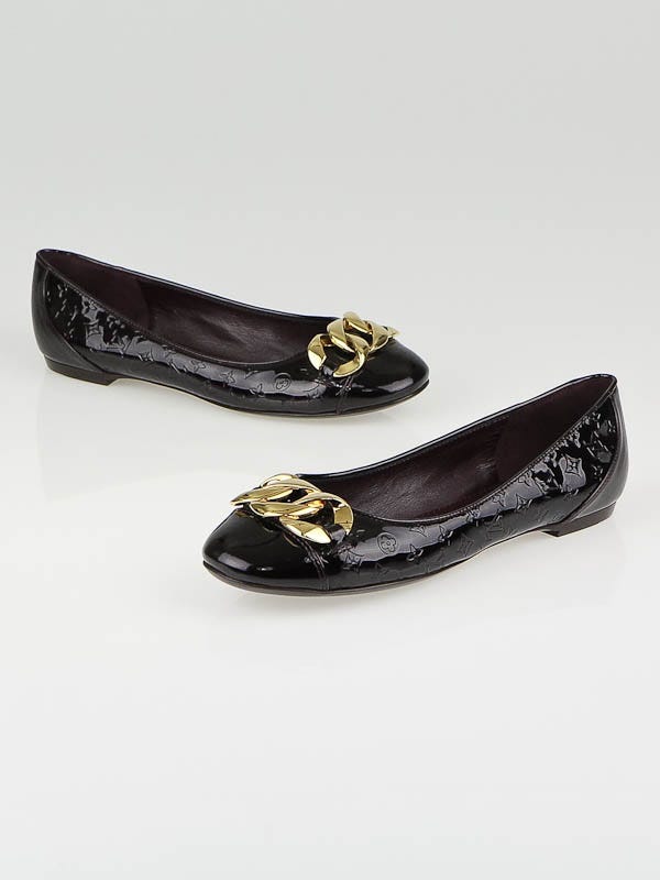Louis Vuitton Amarante Monogram Vernis Claudia Ballet Flats Size 5.5/36