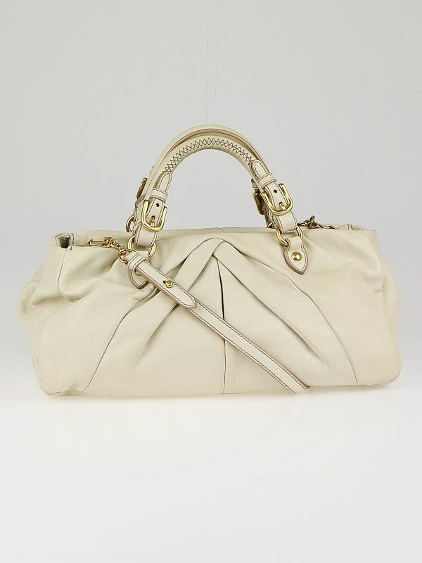 Miu Miu Cera Nappa Leather Soft Tote Bag