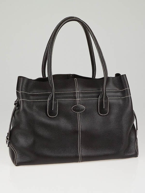 Tod's Chocolate Leather D-Bag Media Bag