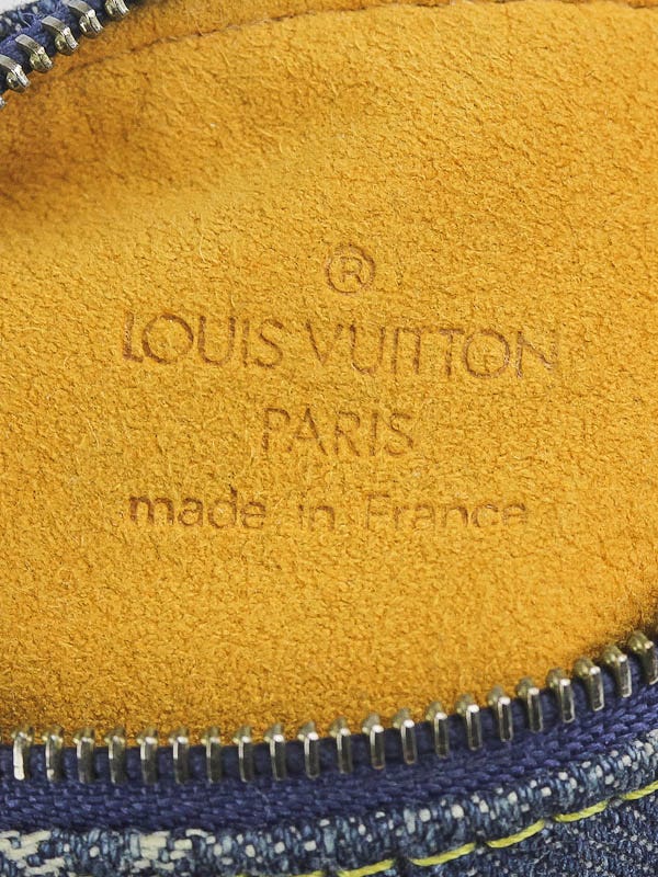 Louis Vuitton Blue Denim Monogram Denim Mini Speedy Pochette Clefs