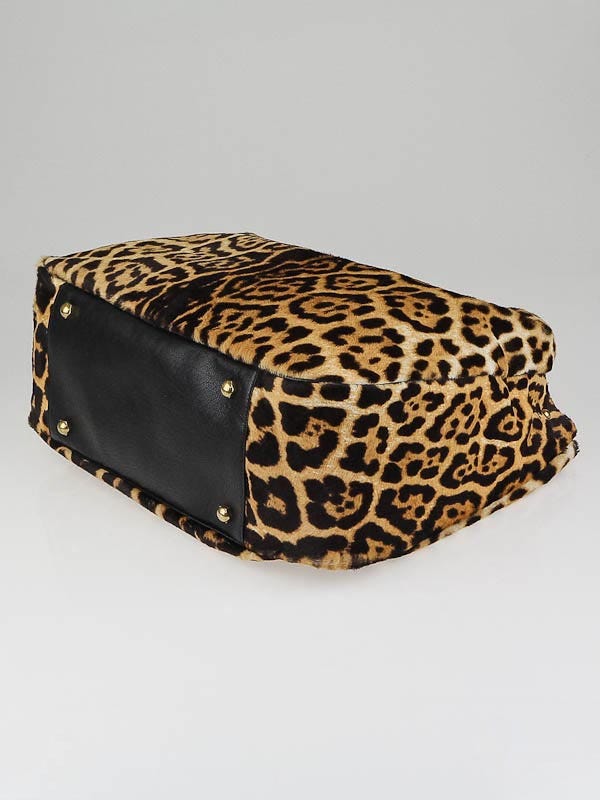 バッグ Yves Saint Laurent Roady Leopard Bag Roady pony-style calfskin tote Yves Saint Laurent