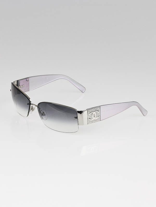 Chanel Black Gradient Frameless with Swarovski Crystals Sunglasses-4117B