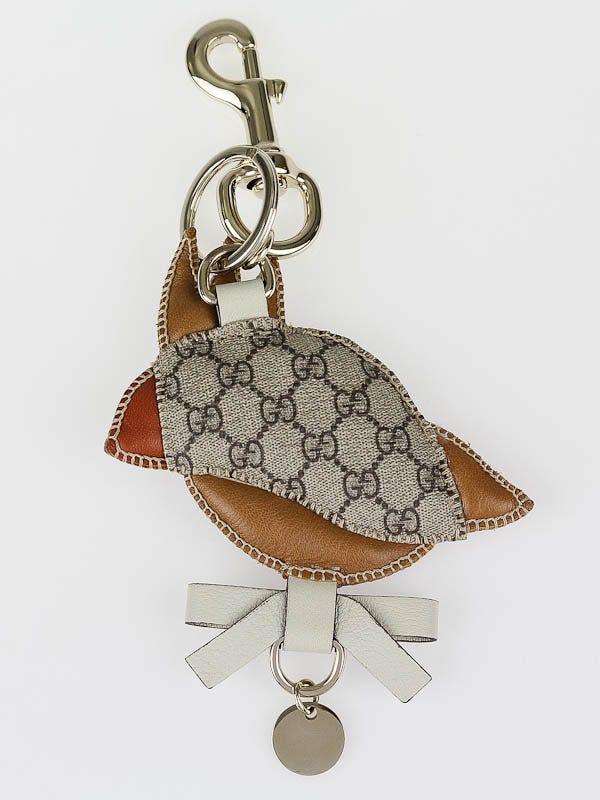 Gold Bee GG Leather Keychain