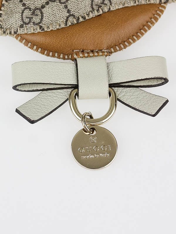 Gucci Beige GG Coated Canvas 'Gucci Zoo' Parrot Key Holder and Bag