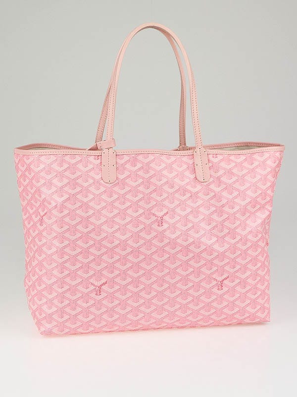 Goyard Pink Chevron Coated Canvas St. Louis PM Tote Bag