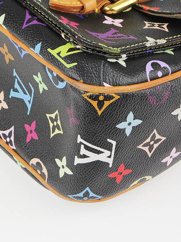 Louis Vuitton Black Monogram Multicolore Lodge GM Bag - Yoogi's Closet