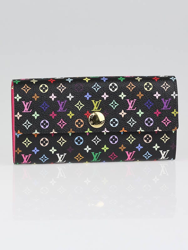 Louis Vuitton Black Multicolore Monogram Canvas Sarah Wallet