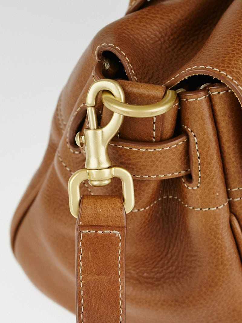 Mulberry Taupe Shiny Goatskin Leather Bayswater Shoulder Bag - Yoogi's  Closet