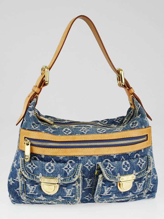 Louis Vuitton Blue Denim Monogram Denim Baggy PM Bag