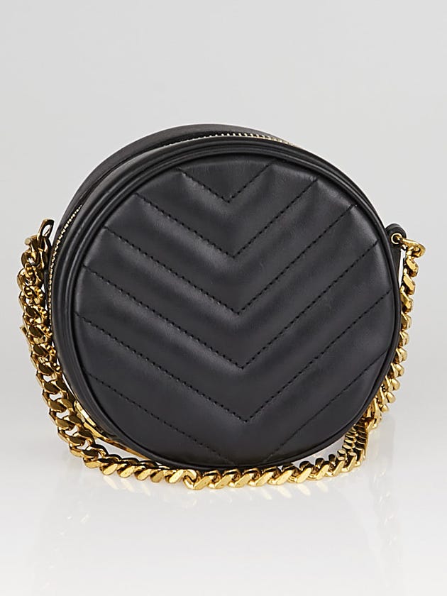 Yves Saint Laurent Black Matelasse Leather Small Bubble Bag