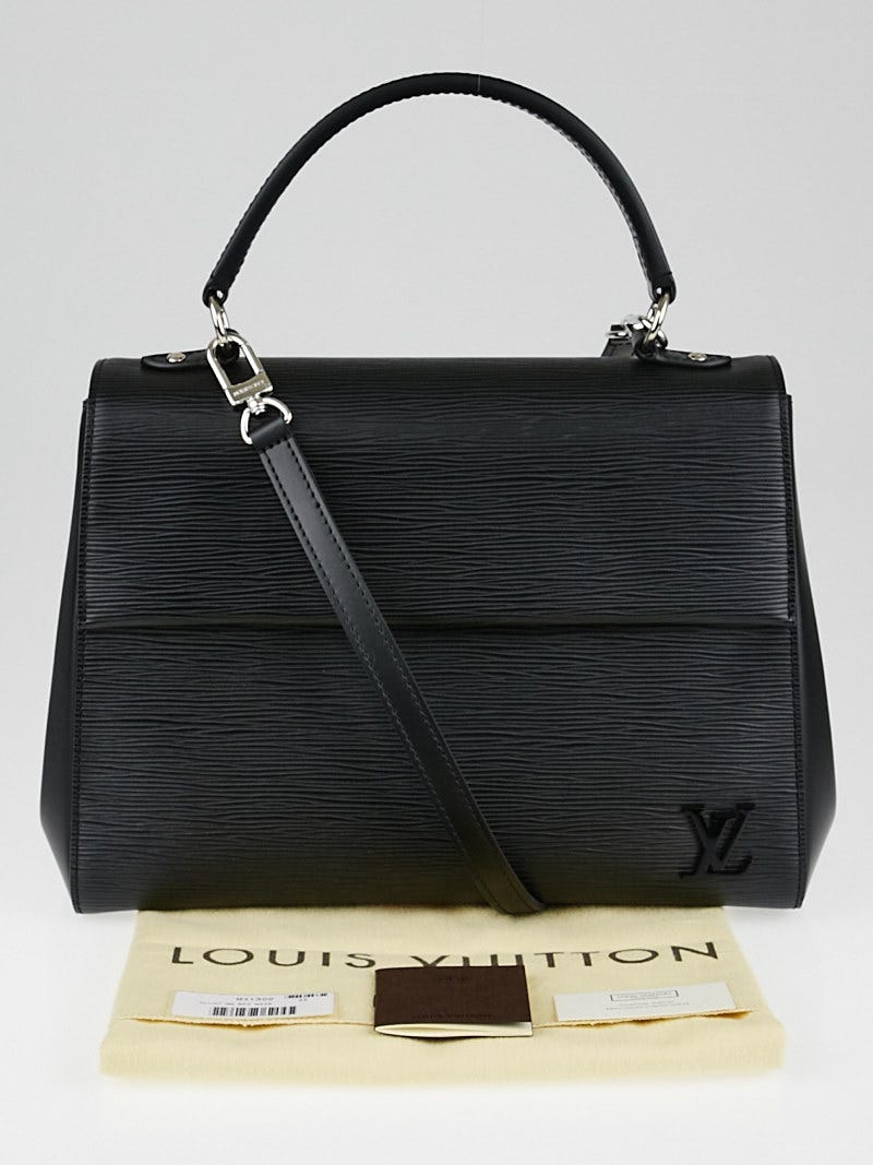Louis Vuitton Epi Cluny M52252 Black Leather Pony-style calfskin