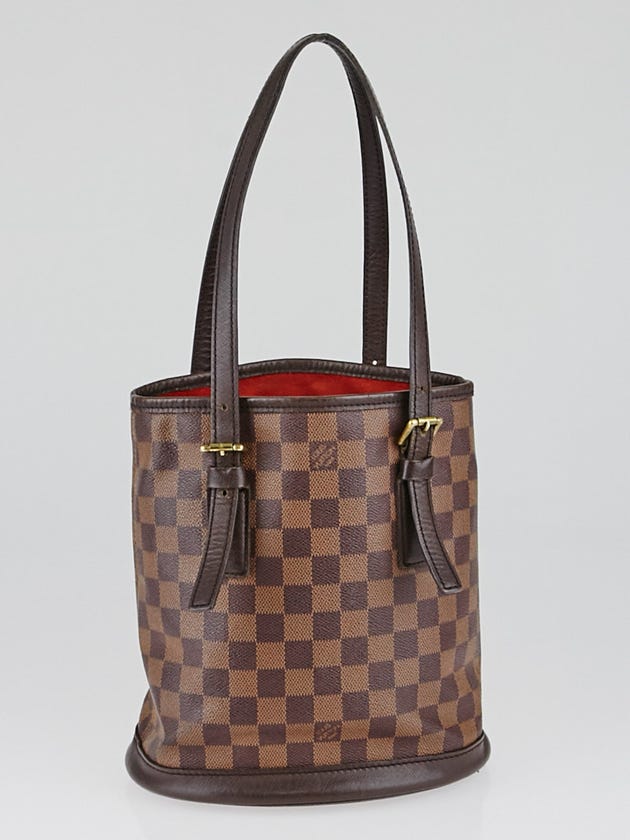 Louis Vuitton Damier Canvas Marais Bucket Bag w/Accessories Pochette