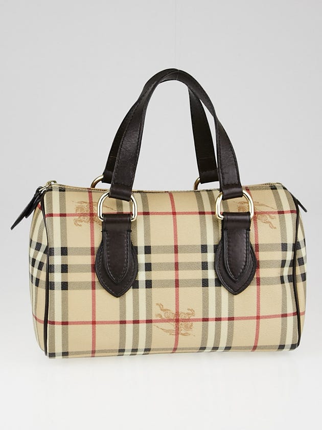 Burberry Haymarket Check Coated Canvas Bowling Bag