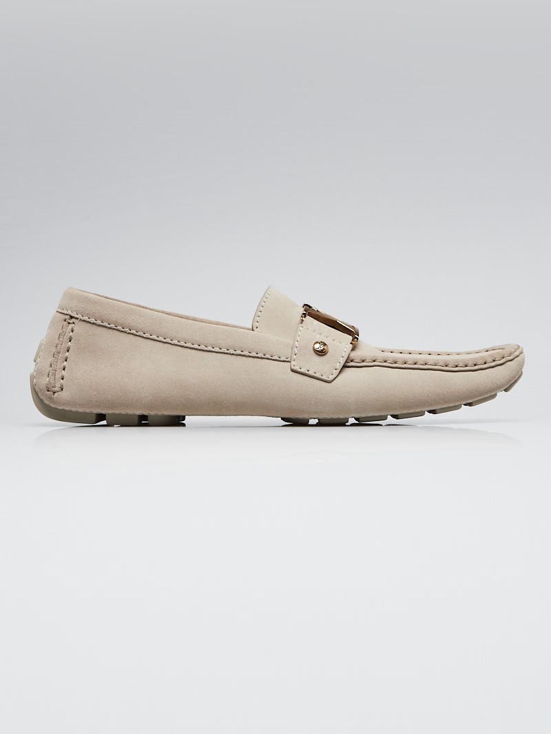 Louis Vuitton Beige Suede Monte Carlo Car Shoe Loafer Mens Size 7.5 -  Yoogi's Closet