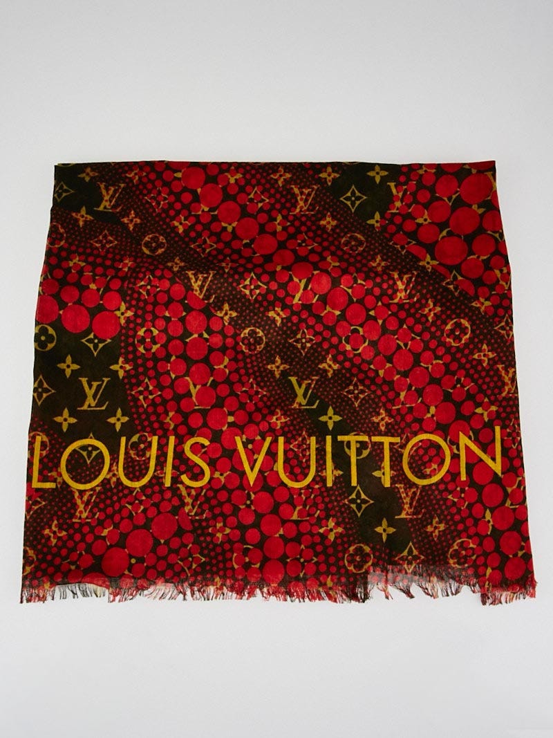 Louis Vuitton X Kusama Yayoi Scarf Pumpkin Cloth Leo Style 
