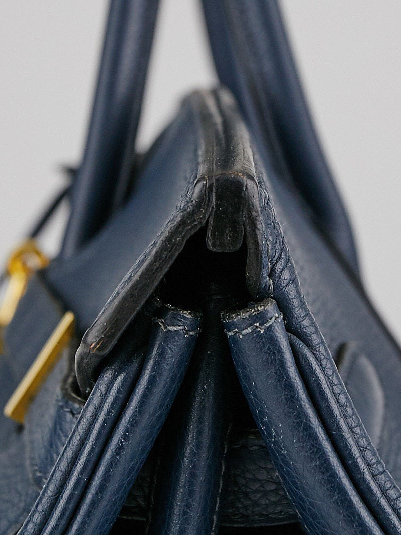 Hermes 40cm Black Chevre de Coromandel Gold Plated Birkin Bag - Yoogi's  Closet