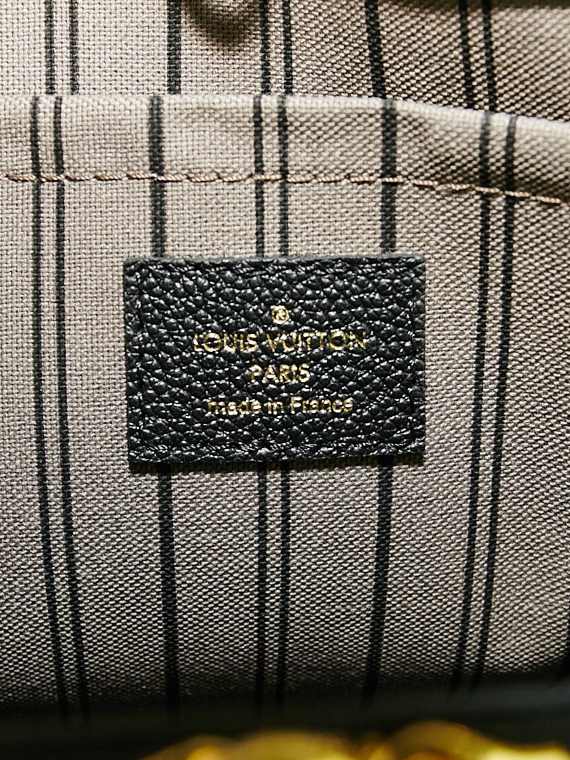 Louis Vuitton Black Monogram Empreinte Montaigne GM Bag - Yoogi's Closet