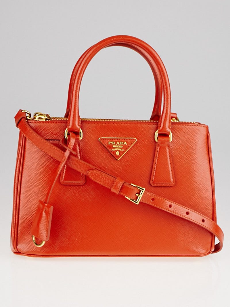 Prada Saffiano Leather Mini-bag in Orange