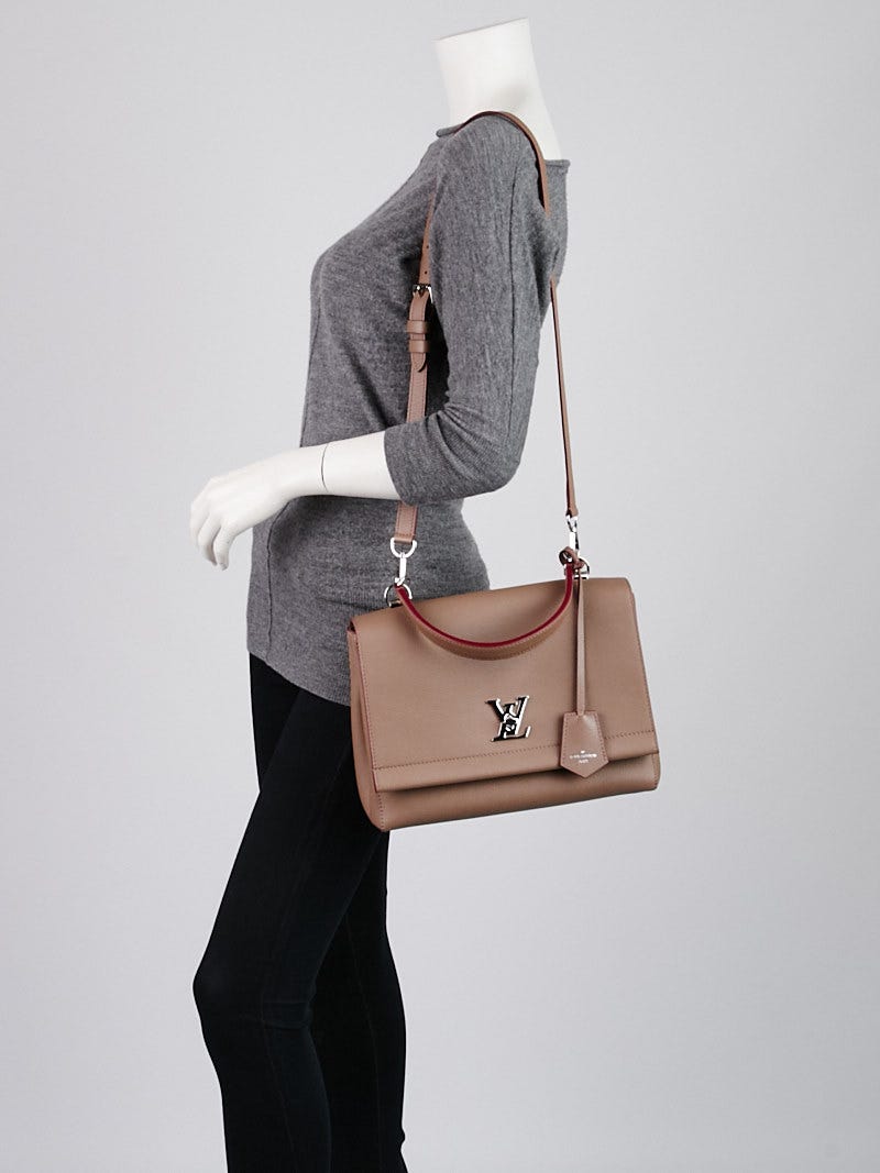 Louis Vuitton Black Pebbled Leather Lockme II BB Bag - Yoogi's Closet