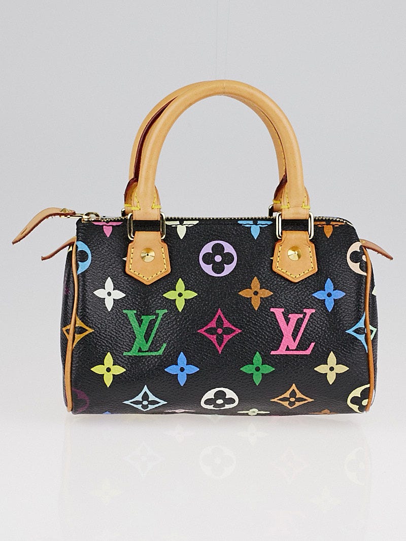 Louis Vuitton Black Monogram Multicolore Mini Speedy HL Bag