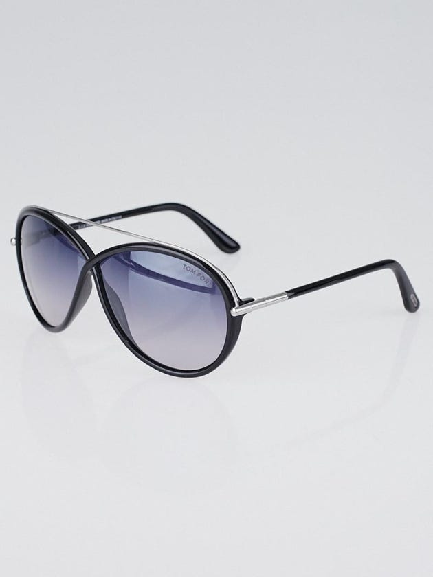 Tom Ford Black Acetate and Metal Frame Gradient Tint Tamara Sunglasses- TF454
