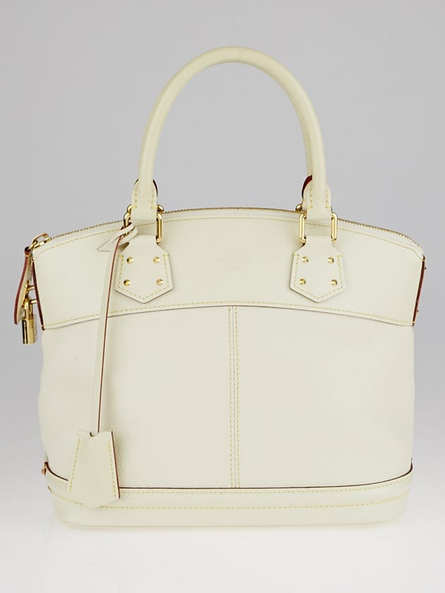 Louis Vuitton White Suhali Leather Lockit PM Bag