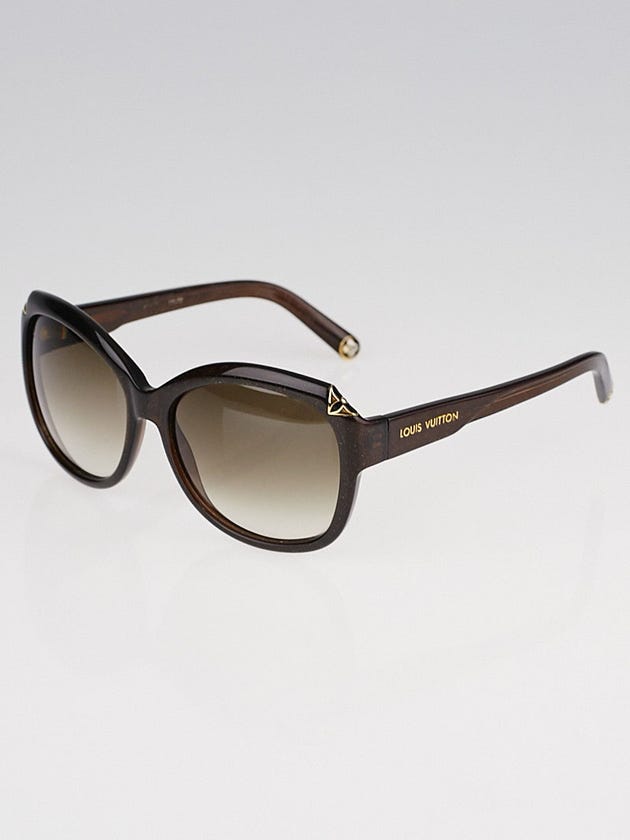 Louis Vuitton Brown Speckling Acetate Frame Hortensia Sunglasses-Z0486W