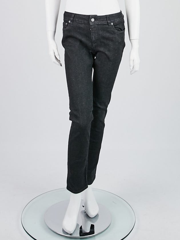 Prada Black Denim Contour Fit Skinny Jeans Size 29