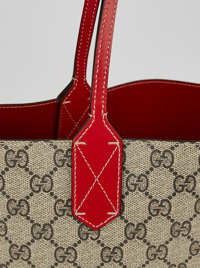 Gucci red 2024 reversible tote