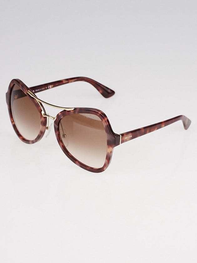 Prada Tortoise Shell Frame Gradient Tint Butterfly Sunglasses - SPR18