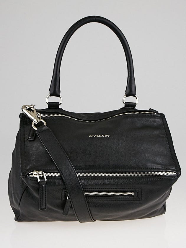Givenchy Black Sugar Goatskin Leather Medium Pandora Bag