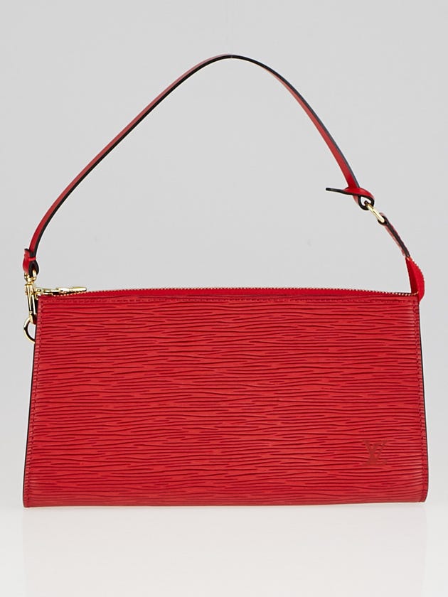 Louis Vuitton Red Epi Leather Accessories Pochette 24 Bag