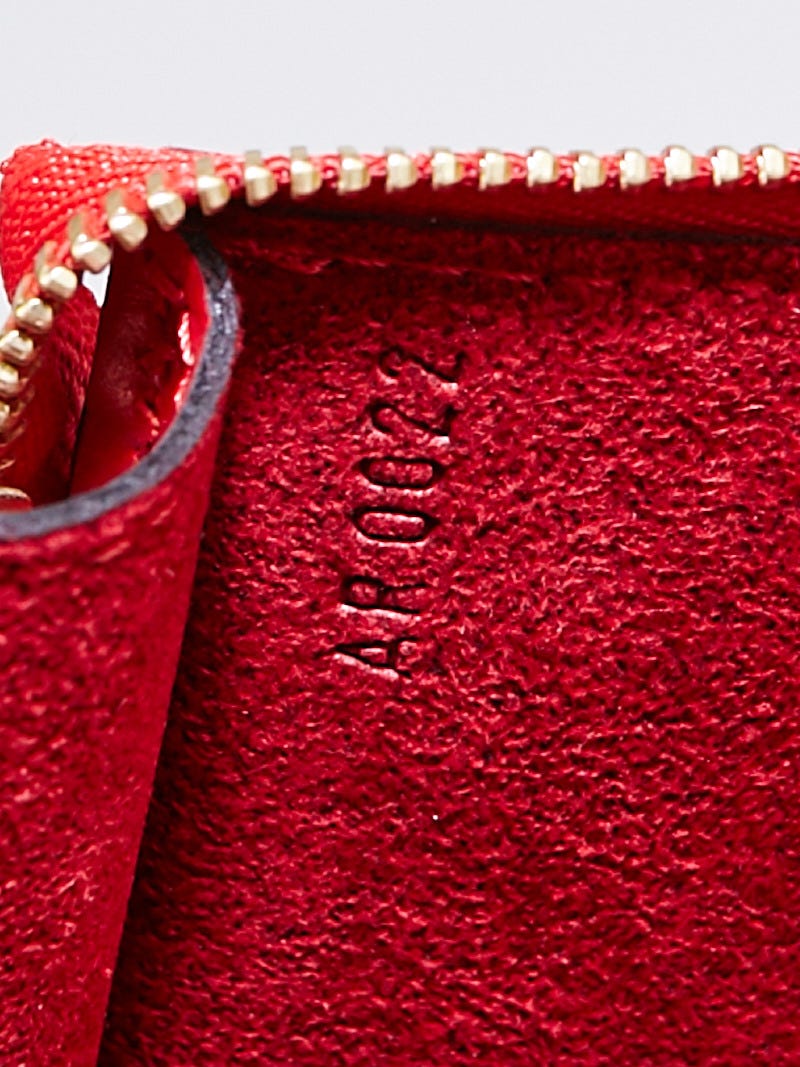 Louis Vuitton Red Epi Leather Pochette Bag.  Luxury Accessories, Lot  #17030