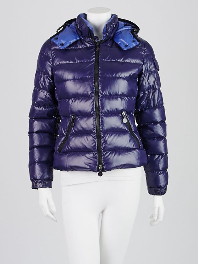 Moncler Blue Quilted Nylon Down Bady Jacket Size 0/XS