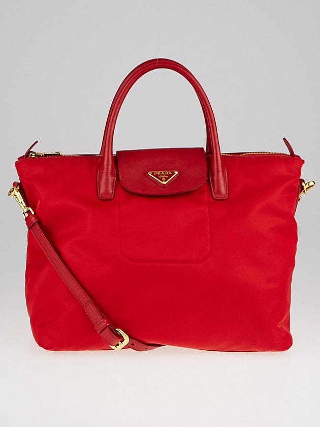 Prada tessuto red nylon bag Clearance